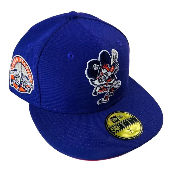 New Era Tiger Stadium Detroit Tigers Michigan Trumbull Purple Hat Size 7
